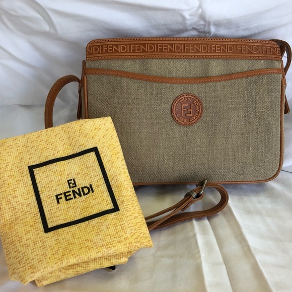 Fendi Handbags - Fendi crossbody canvas bag